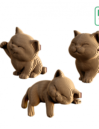 Картинка 3D-пазл KITTENS TRIO