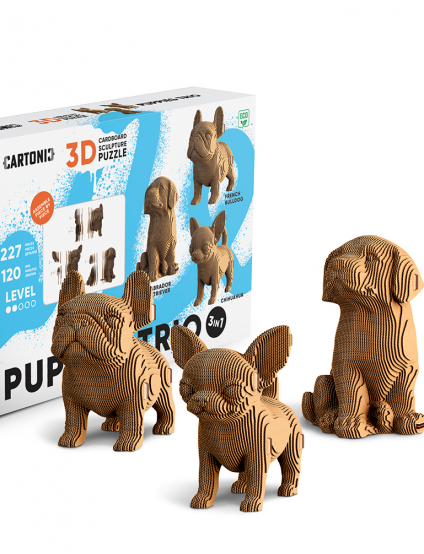 Картинка 3D-пазл PUPPIES TRIO
