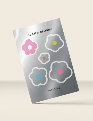 Картинка 3d стікер пак "Glam & Bloomy"