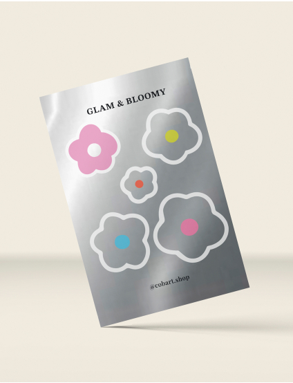 Картинка 3d стікер пак "Glam & Bloomy"