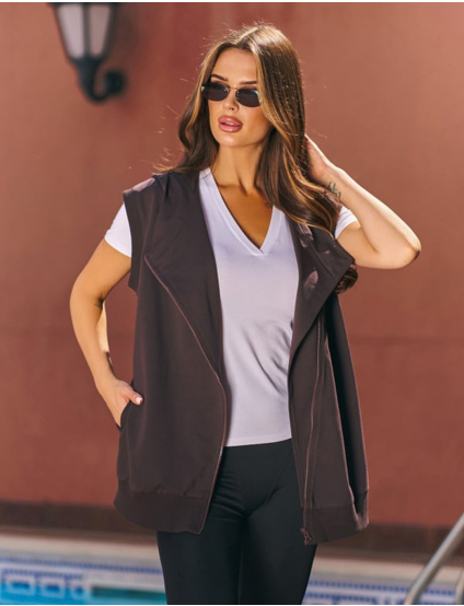 Картинка Жилет темно-коричневий 