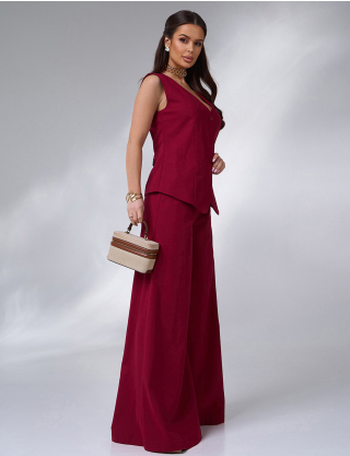 Картинка Костюм бордовий 