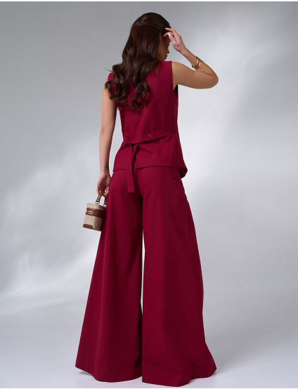 Картинка Костюм бордовий 