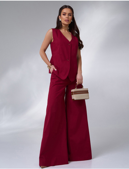 Картинка Костюм бордовий 