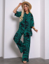 Картинка Костюм зелений з принтом 