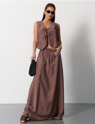 Картинка Костюм коричневий 