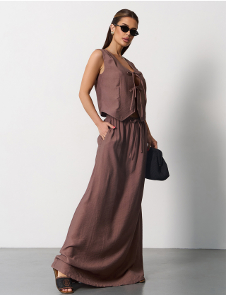 Картинка Костюм коричневий 