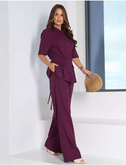 Картинка Костюм бордовий 