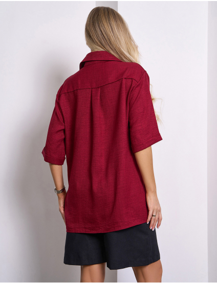 Картинка Сорочка бордова 