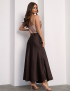 Картинка Спідниця максі коричнева 