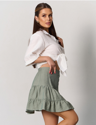 Картинка Спідниця міні світло-зелена 