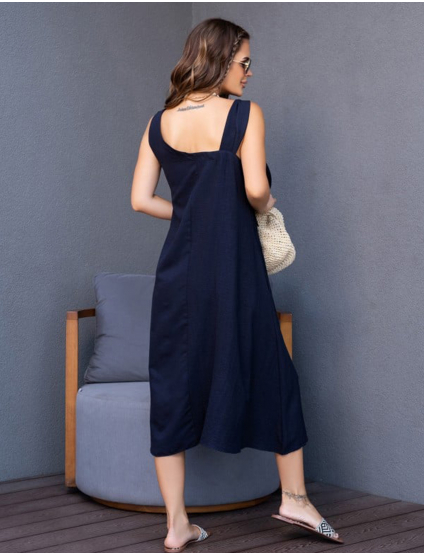 Картинка Сарафан міді синій 