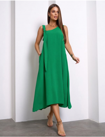 Картинка Сарафан міді зелений 