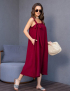 Картинка Сарафан міді бордовий