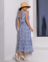 Картинка Сукня максі синя з принтом 