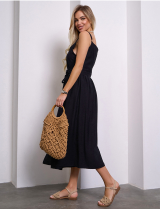 Картинка Сарафан максі чорний 