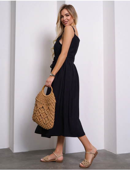 Картинка Сарафан максі чорний 