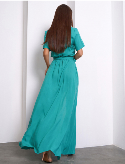 Картинка Сукня максі свтіло-зелена 