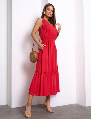Картинка Сукня максі червона
