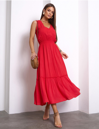 Картинка Сукня максі червона