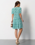 Картинка Сукня міді зелена з принтом 