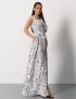 Картинка Сукня максі біла з принтом 