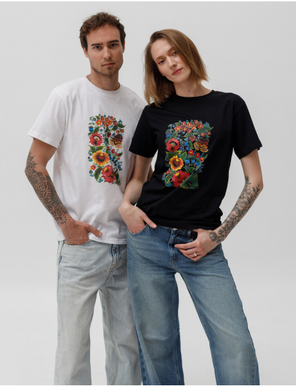 Картинка Футболка біла з принтом 