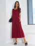 Картинка Сарафан міді бордовий 