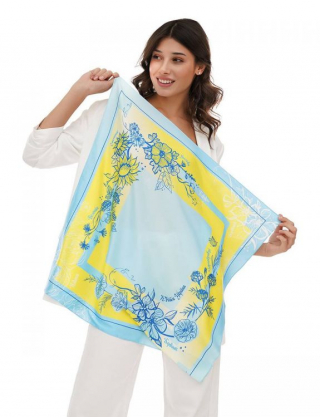 Картинка Хустка "Квіти України" MyScarf 90 на 90 см