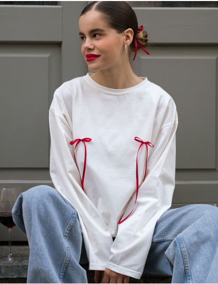 Картинка Лонгслів RED BOWS 