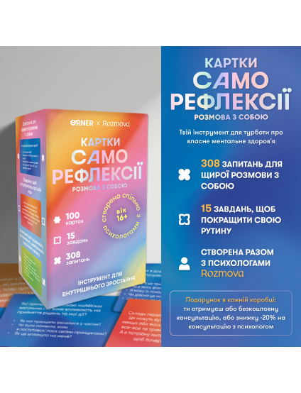 Картинка Картки саморефлексії «Розмова з собою»