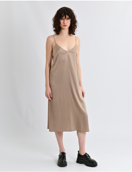 Картинка Сатинова сукня бежева