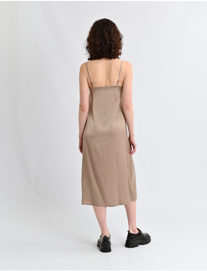 Картинка Сатинова сукня бежева