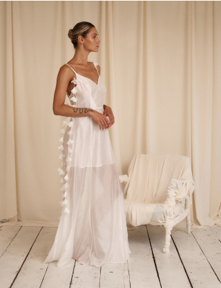 Картинка Сукня "FLEUR BLANCHE" максі біла 