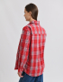Картинка Сорочка червона в клітинку з накладними кишенями