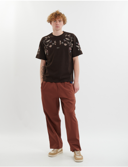 Картинка Футболка "Козацька вишивка" темно-коричневий 