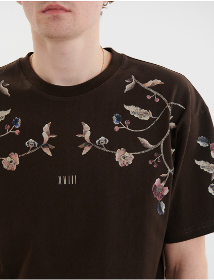 Картинка Футболка "Козацька вишивка" темно-коричневий 