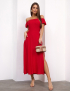 Картинка Сукня міді червона 