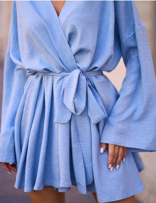 Картинка Сукня міні блакитна 