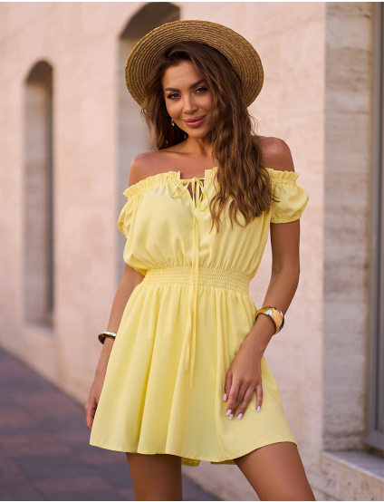 Картинка Сукня міні жовта 