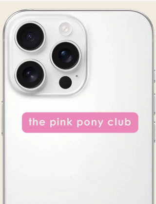 Картинка 3д стікер "The pink pony club"