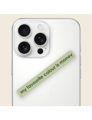 Картинка 3д стікер "my favourite colour is money" 