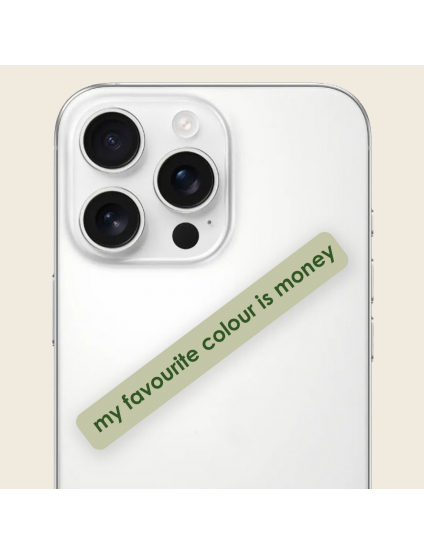 Картинка 3д стікер "my favourite colour is money" 