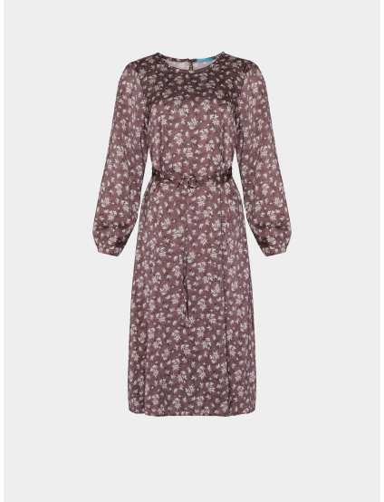 Картинка Сукня максі бежева з принтом 