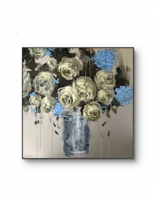 Картинка Картина "English roses 95х95см