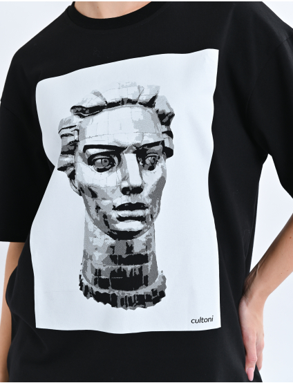 Картинка Футболка oversize з графічним принтом