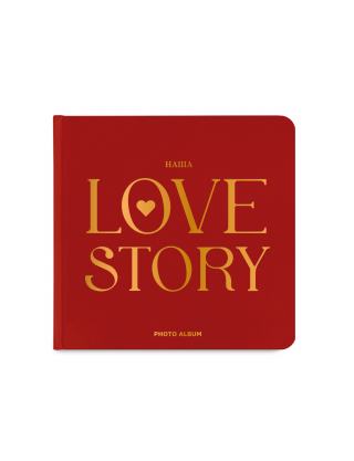 Картинка Фотоальбом «Love story» червоний