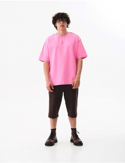 Картинка Футболка рожева з принтом 