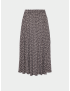Картинка Спідниця міді чорна з принтом 