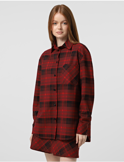 Картинка Сорочка червона картата 